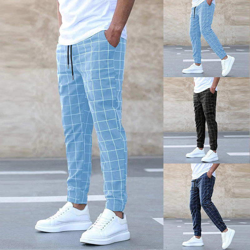 Pantalones Casuales de Hombre | Cuadros Cordón