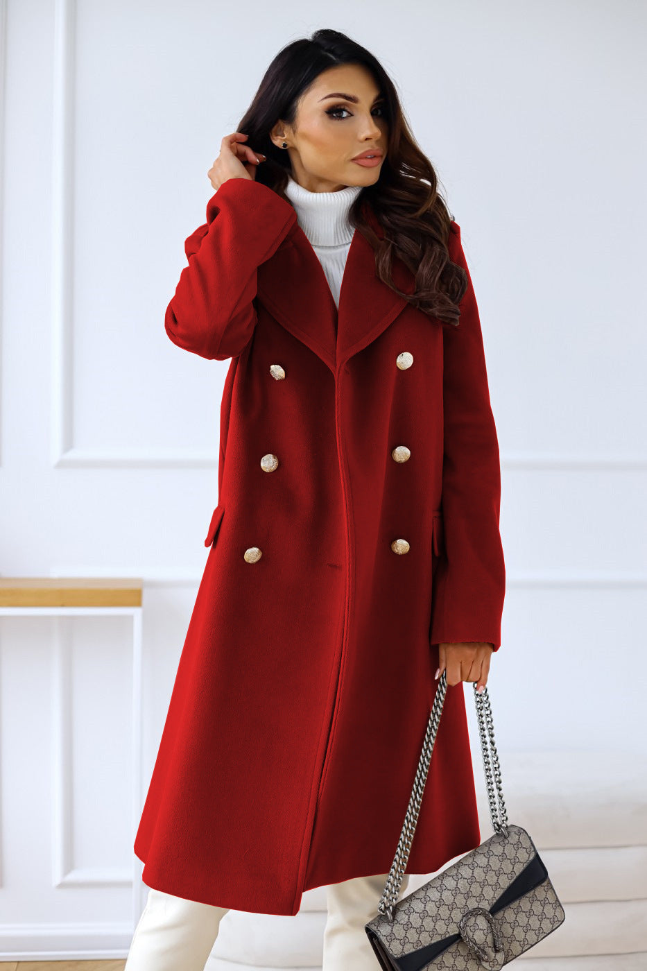 Women's Double-Breasted Coat | Classic