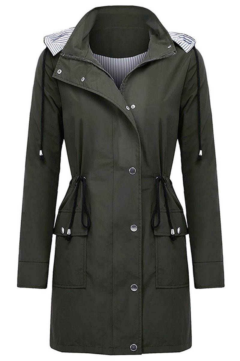Chaqueta con Capucha de Mujer | Cintura Ajustable