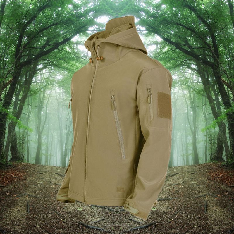 Chaqueta de Exterior con Capucha de Hombre | Multi Bolsillo
