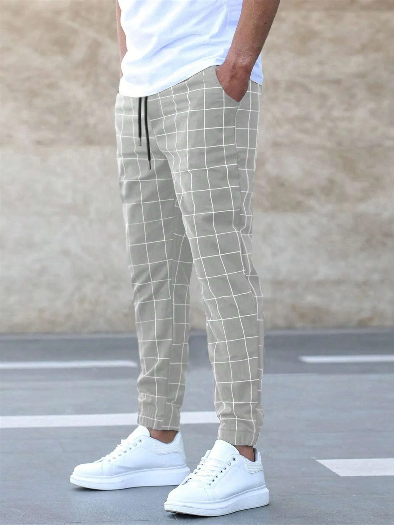 Pantalones Casuales de Hombre | Cuadros Cordón