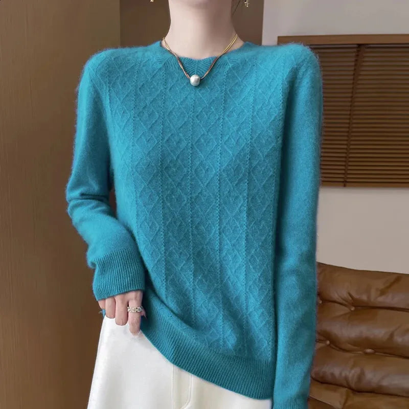 Women's Knitted Sweater | Diamond Detail