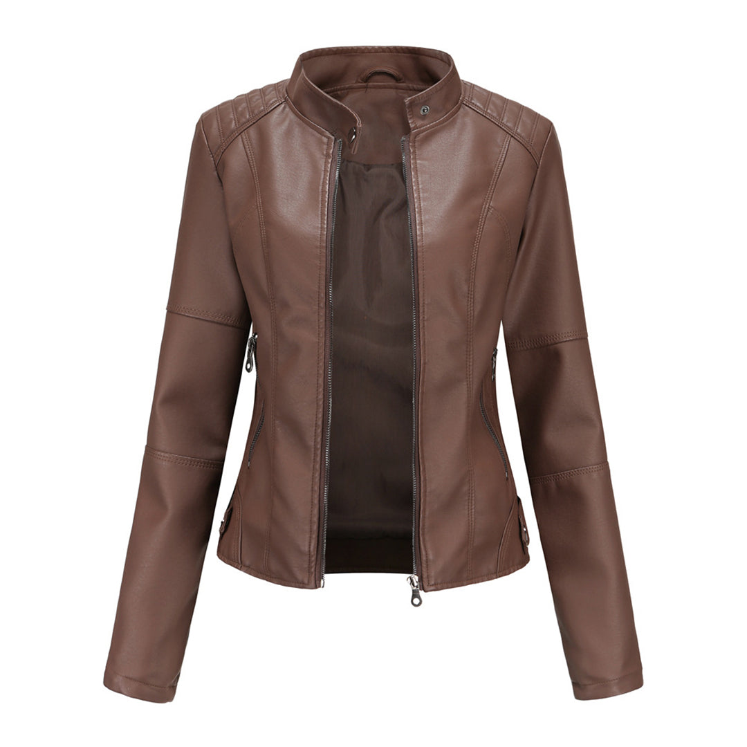 Biker jacket for women | High collar