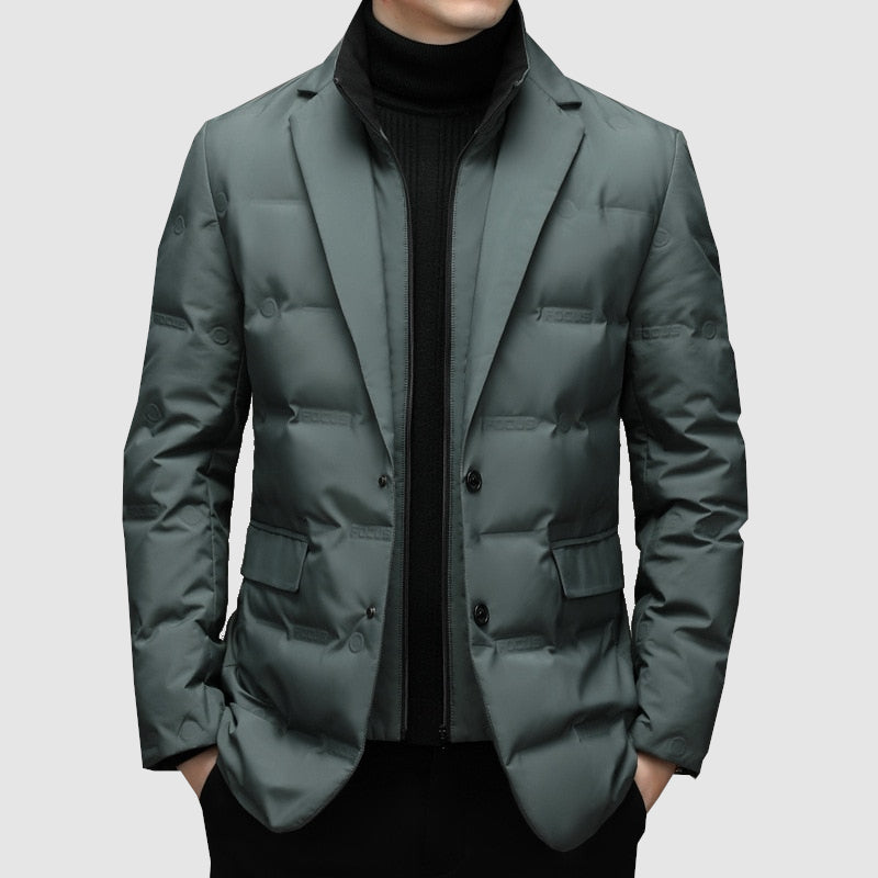 Chaqueta Acolchada de Hombre de Media Estación | Blazer