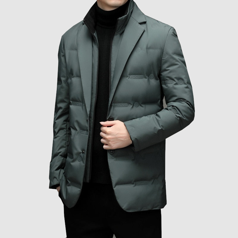 Chaqueta Acolchada de Hombre de Media Estación | Blazer