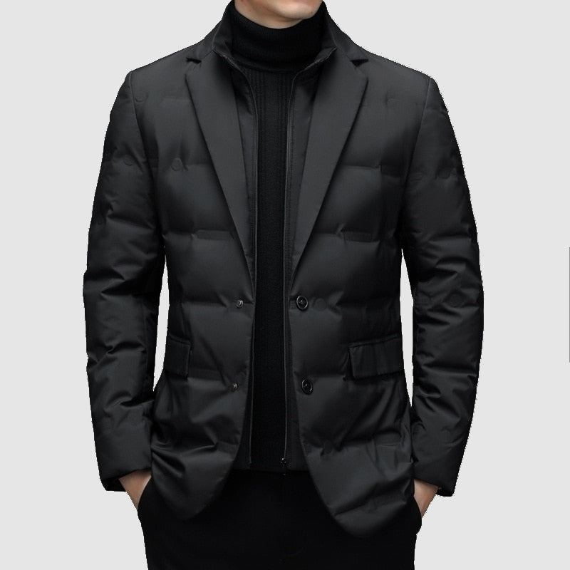 Chaqueta Acolchada de Hombre de Media Estación | Blazer