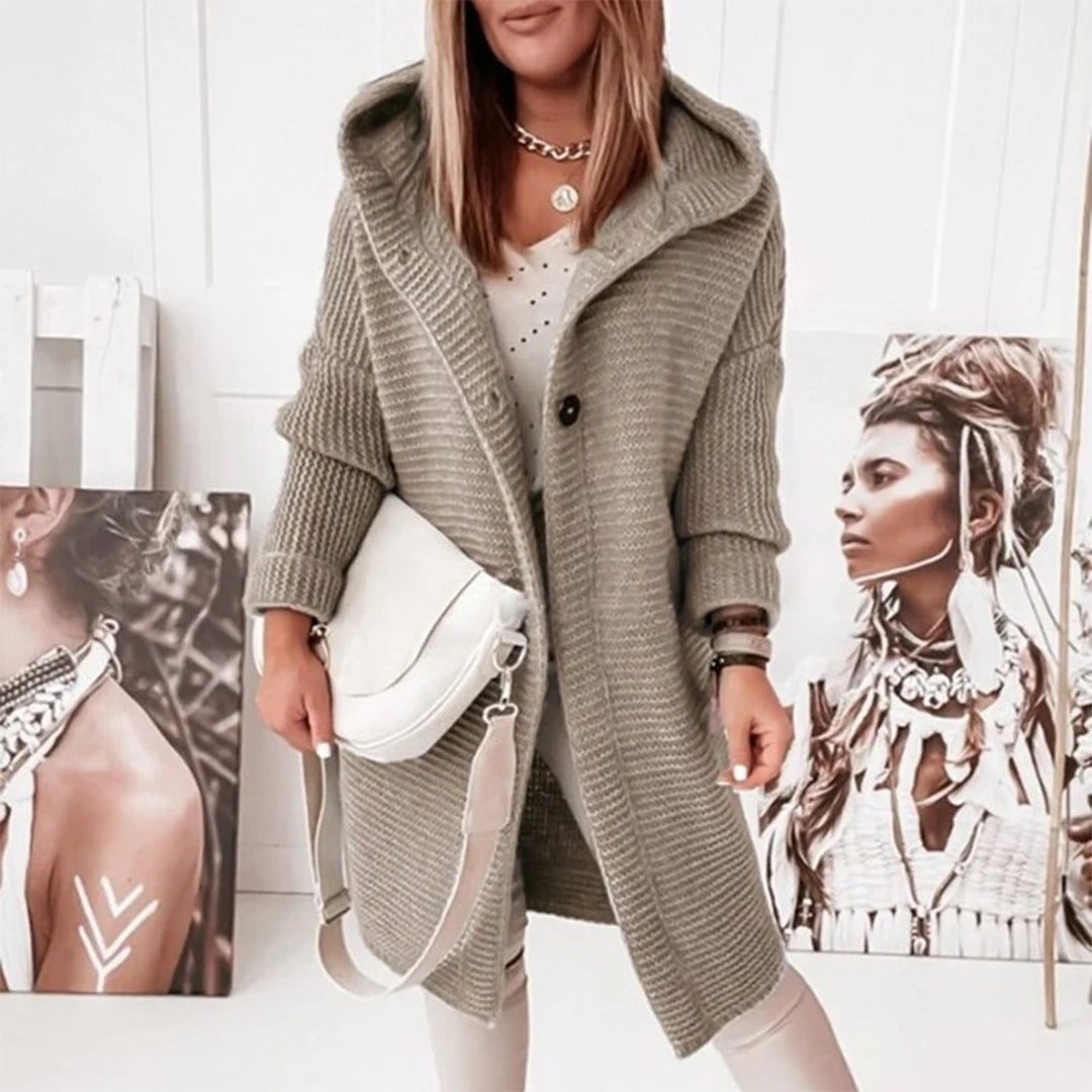 Women's Long Cardigan | Ribbed
