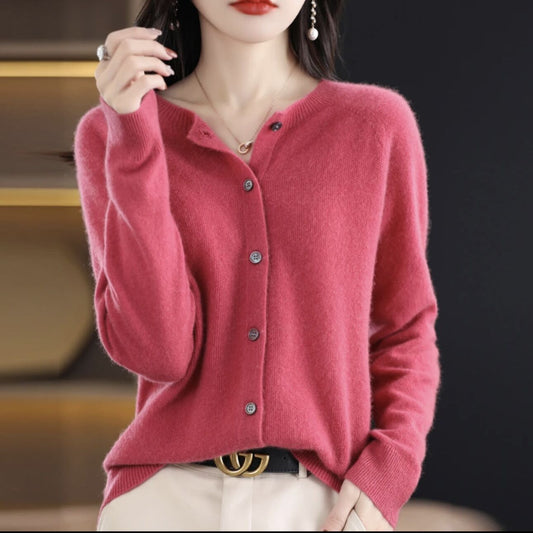 Rosy | Abrigo suelto de cuello redondo
