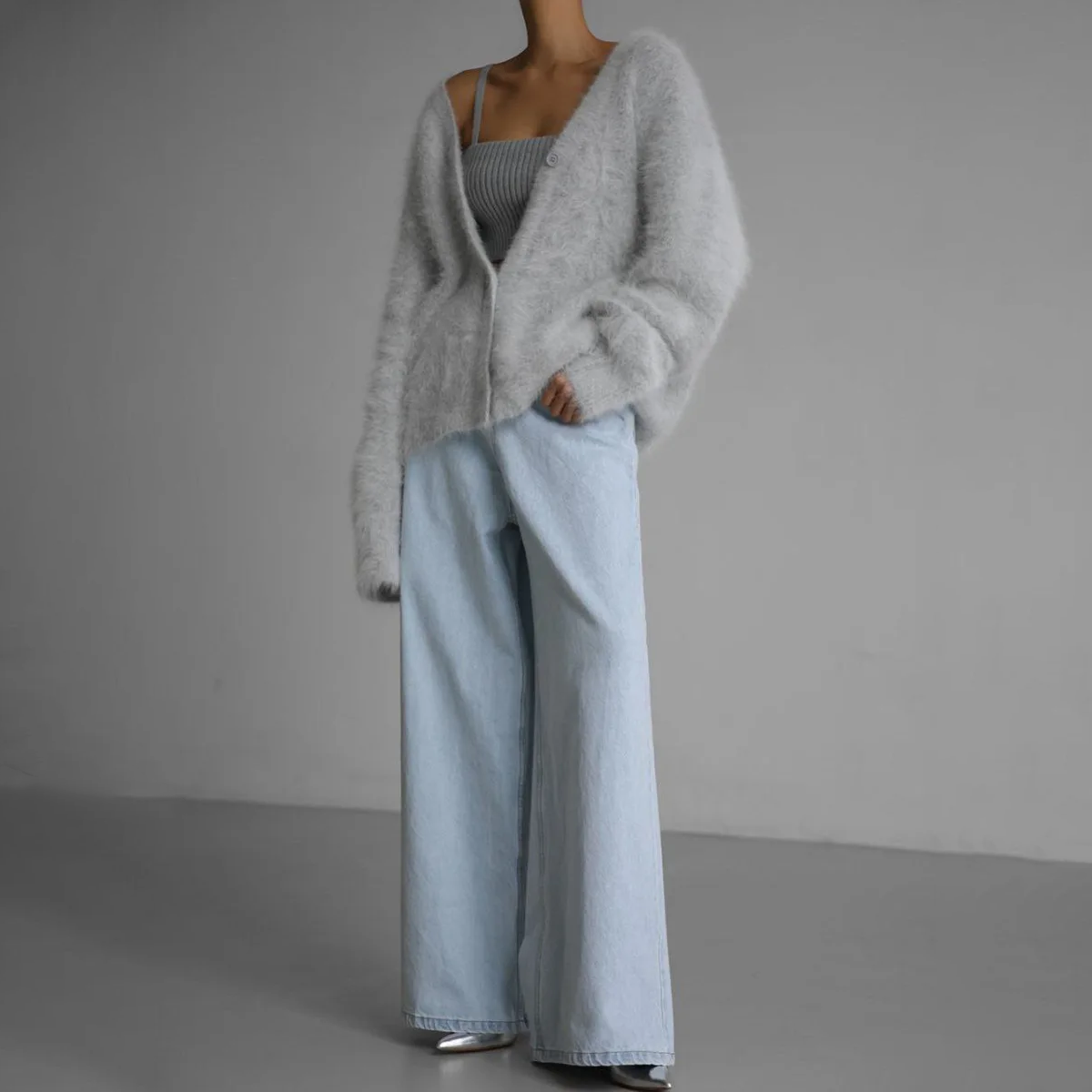 Women's V-Neck Cardigan | Front Buttons