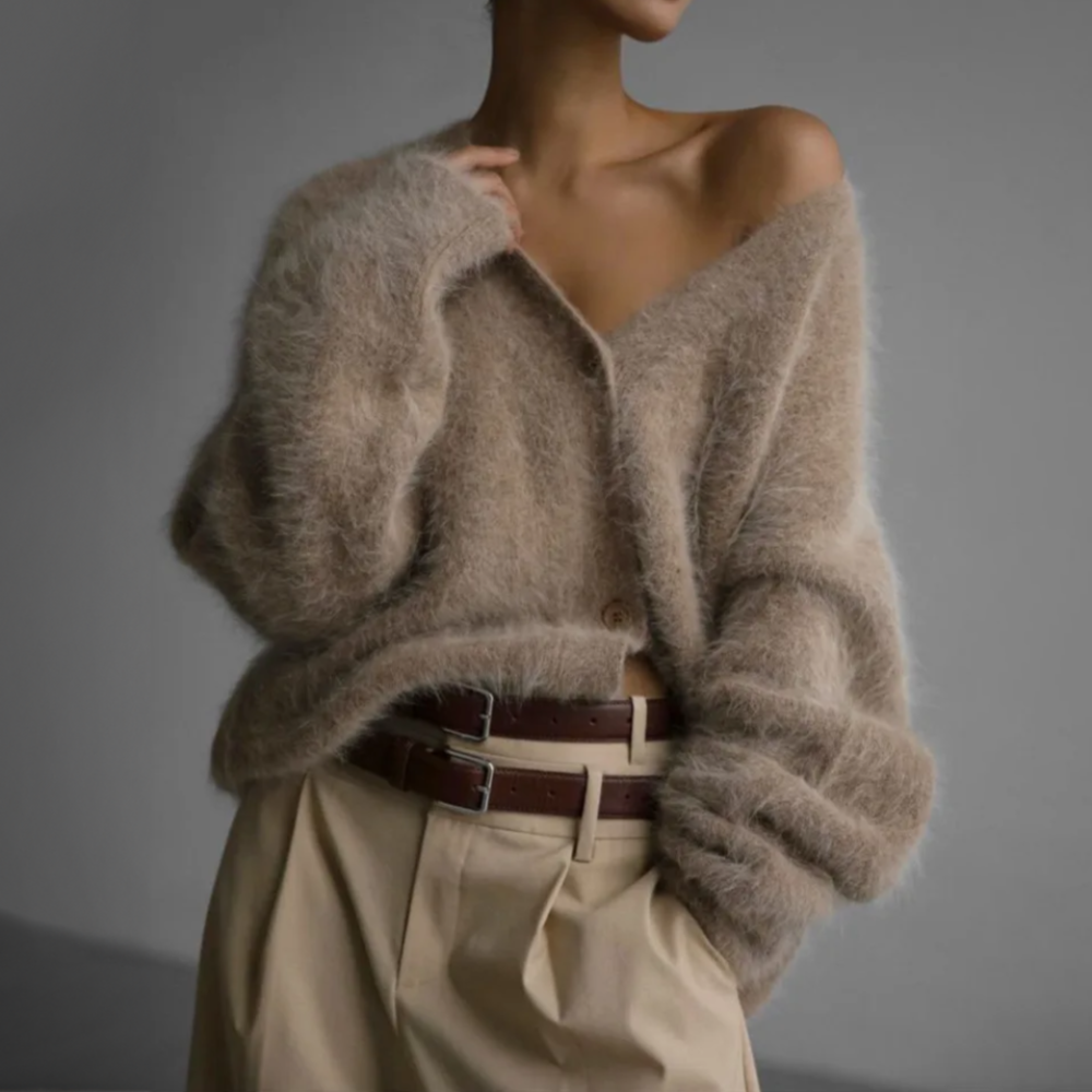 Women's V-Neck Cardigan | Front Buttons