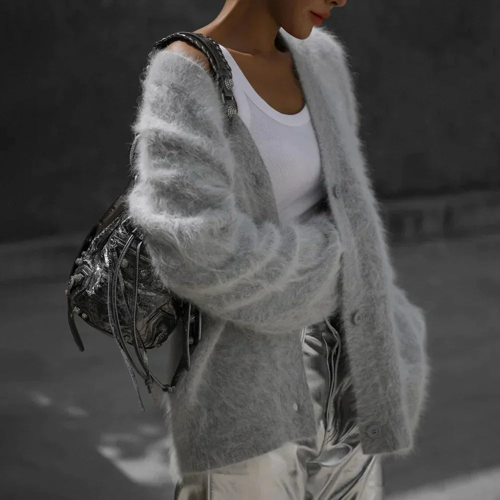 Women's V-Neck Cardigan | Front Buttons