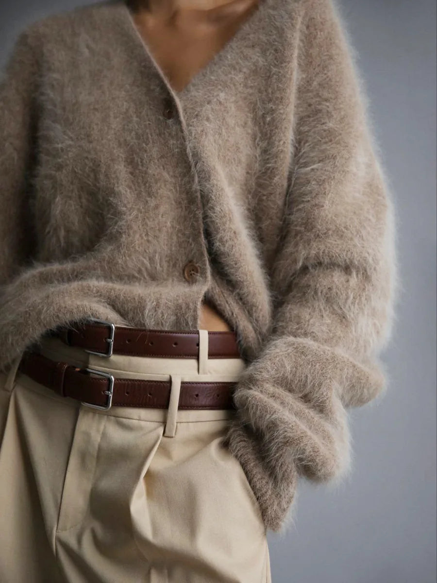 Women's V-Neck Cardigan | Front Buttons