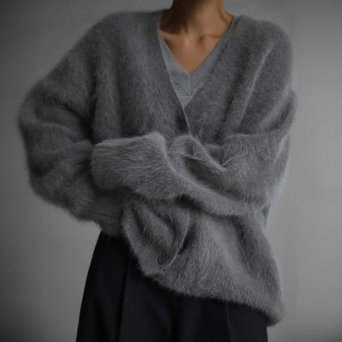 Women's V-Neck Cardigan | Front Buttons