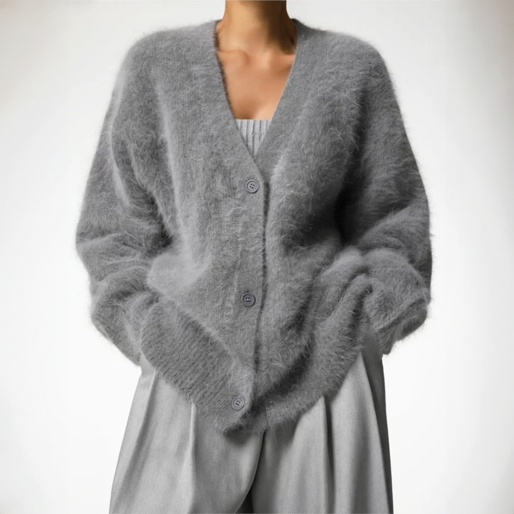 Women's V-Neck Cardigan | Front Buttons