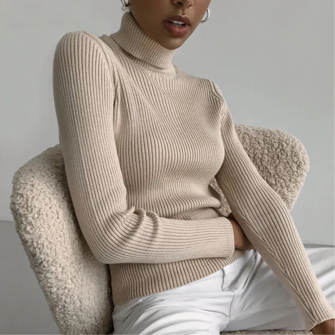 Women's Turtleneck Sweater | Slim Fit
