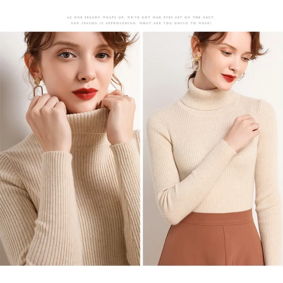 Women's Turtleneck Sweater | Slim Fit