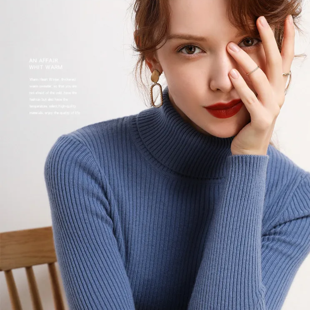 Women's Turtleneck Sweater | Slim Fit