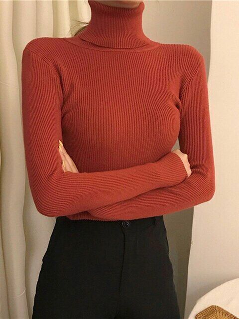 Women's Turtleneck Sweater | Slim Fit