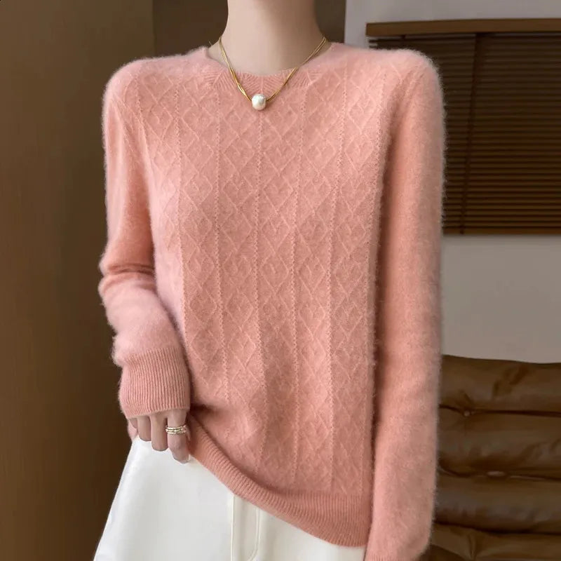 Women's Knitted Sweater | Diamond Detail