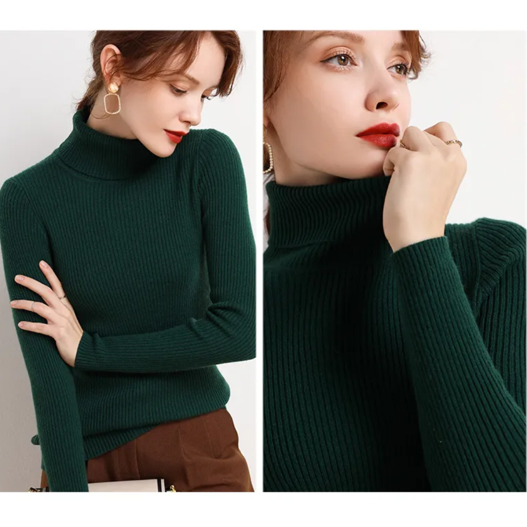 Women's Turtleneck Sweater | Slim Fit