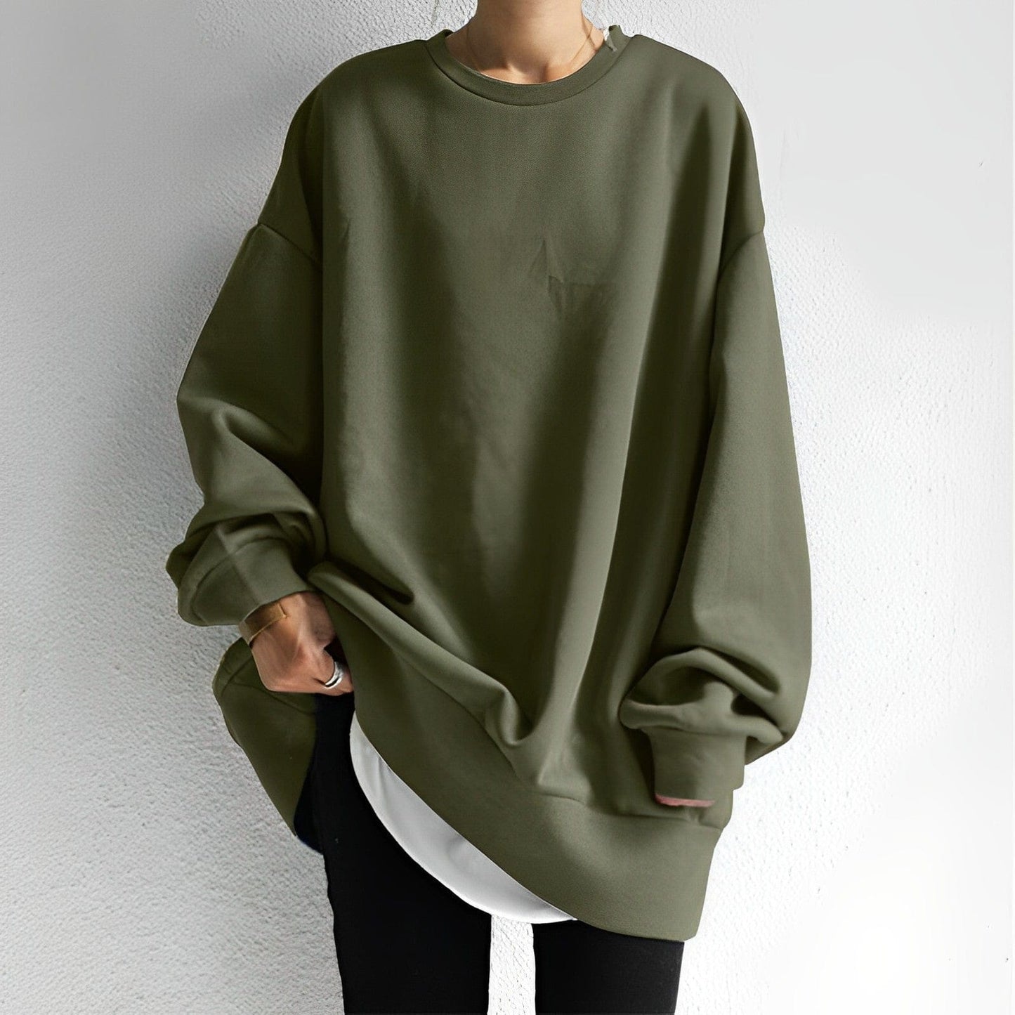 Women's Sweater with Round Neck | Loose Fit