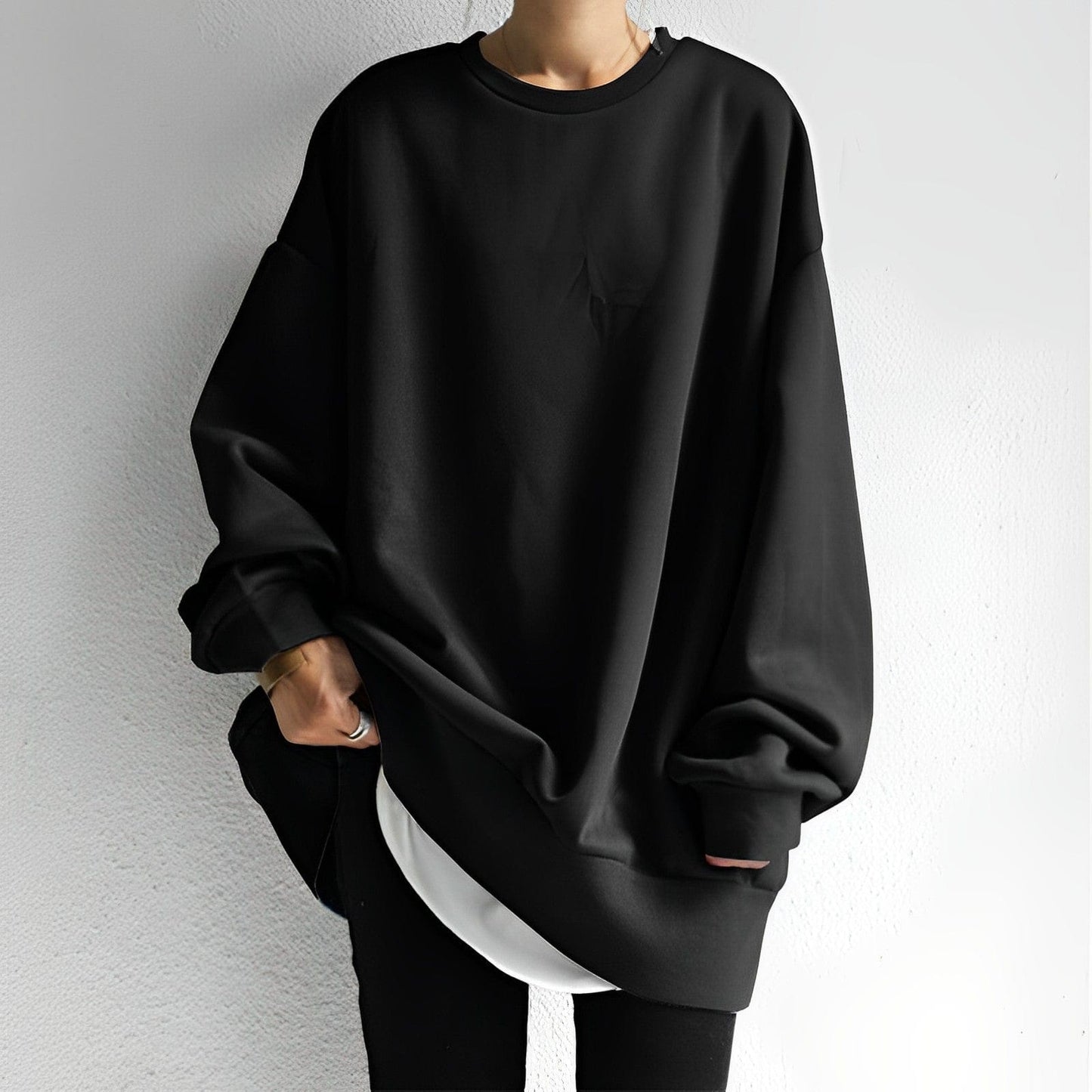Women's Sweater with Round Neck | Loose Fit