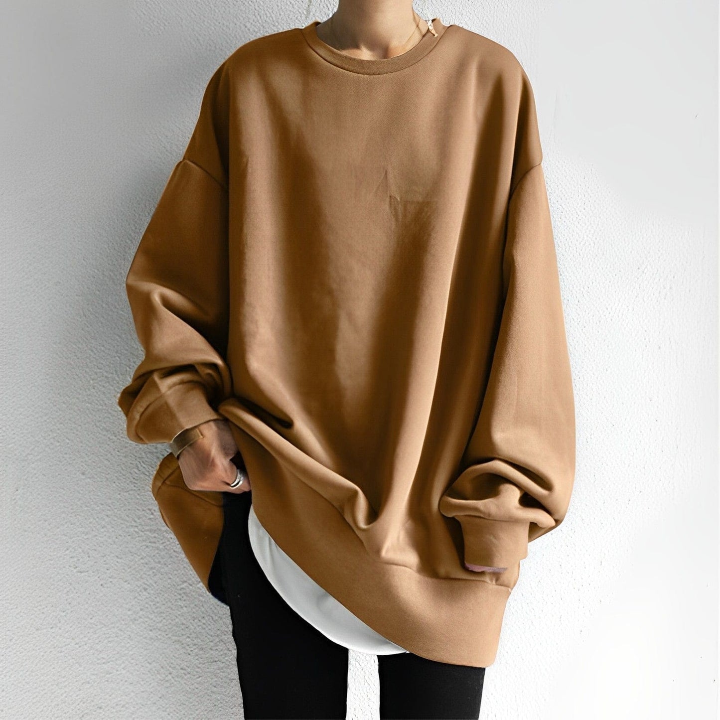 Women's Sweater with Round Neck | Loose Fit