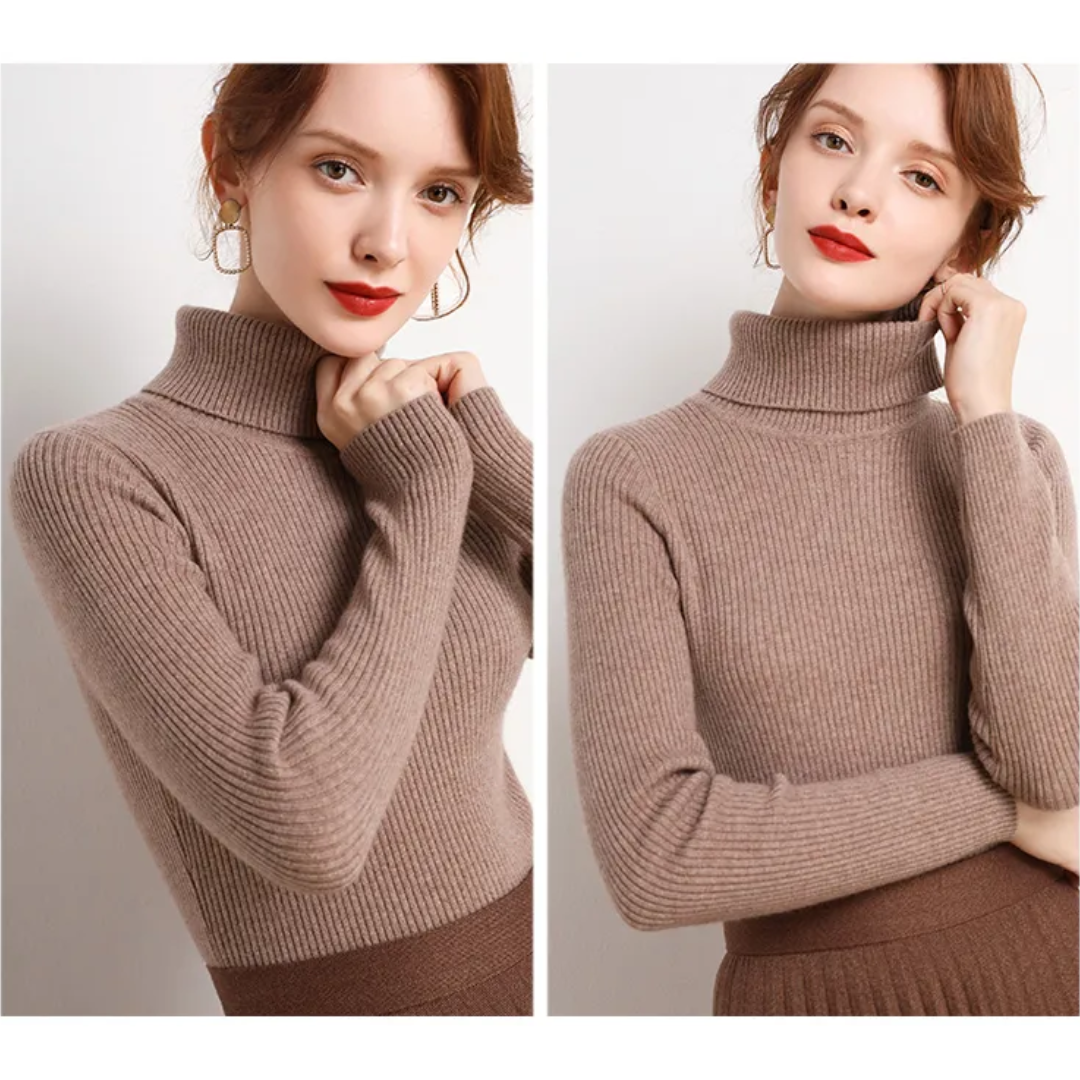 Women's Turtleneck Sweater | Slim Fit