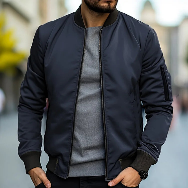Chaqueta Bomber de Hombre | Bolsillo con Cremallera