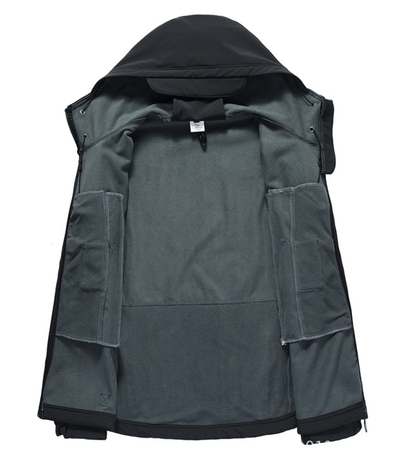 Chaqueta de Exterior con Capucha de Hombre | Multi Bolsillo