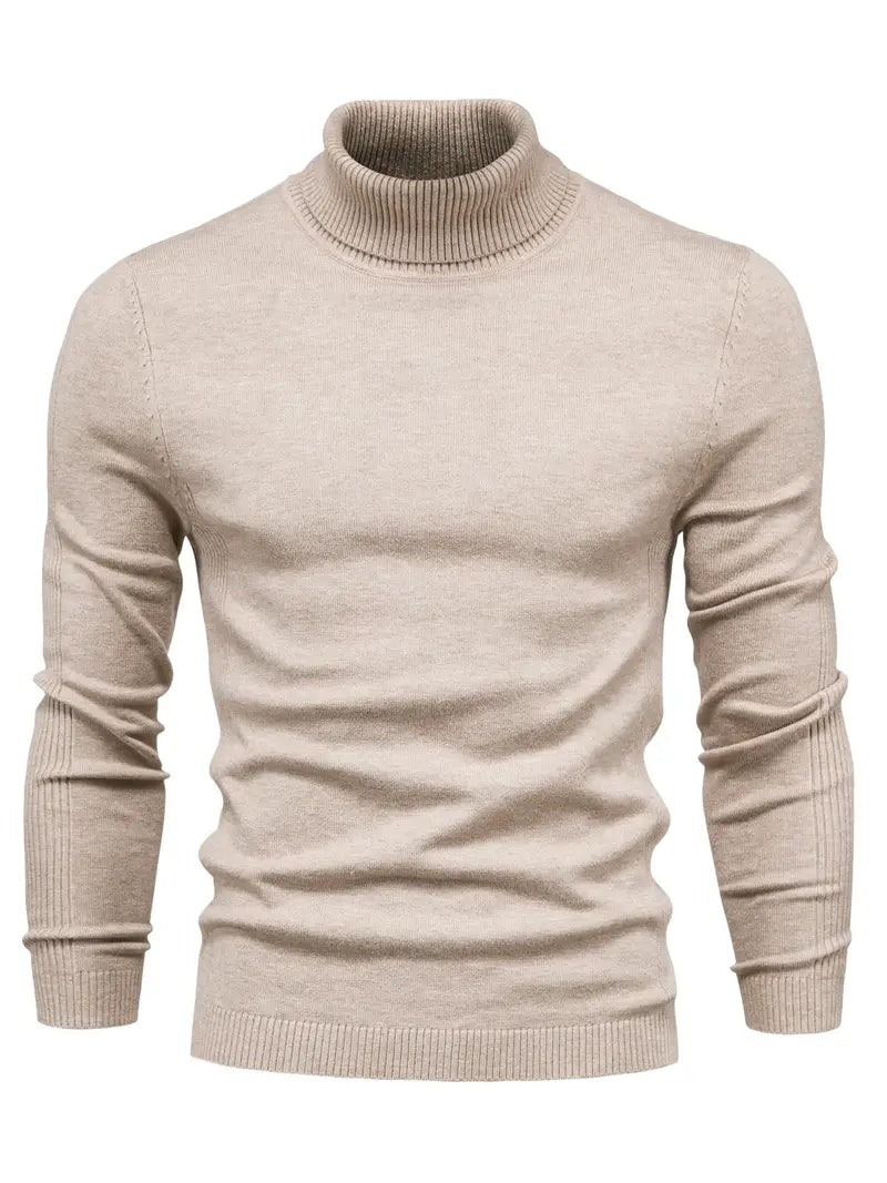 Suéter de Cuello Alto para Hombre | Corte Slim