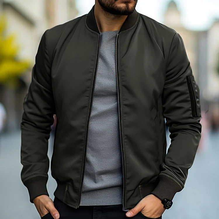Chaqueta Bomber de Hombre | Bolsillo con Cremallera