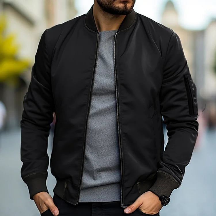 Chaqueta Bomber de Hombre | Bolsillo con Cremallera