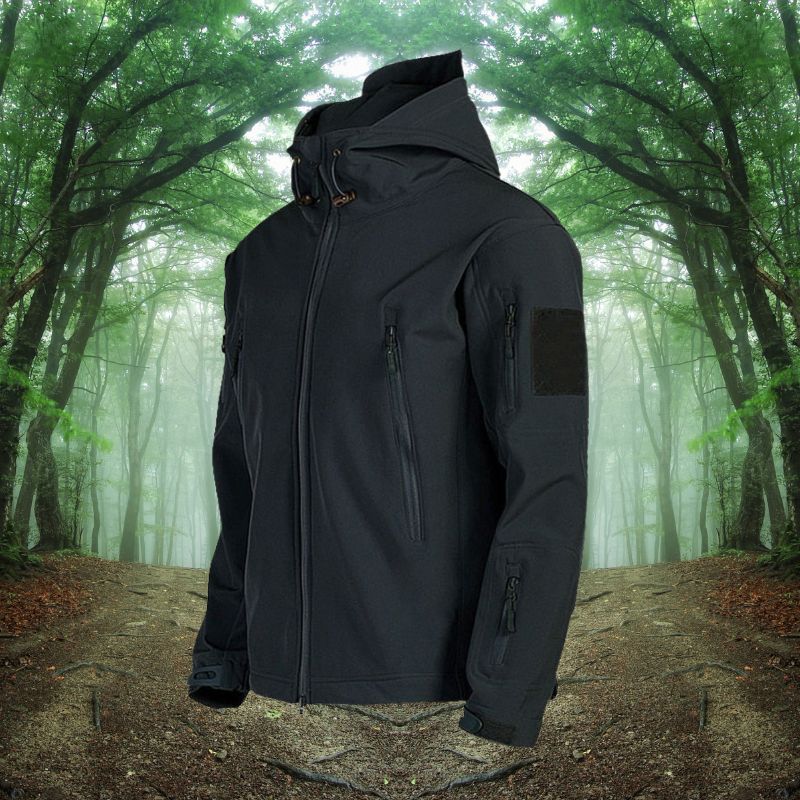 Chaqueta de Exterior con Capucha de Hombre | Multi Bolsillo