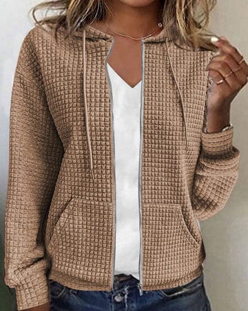 Chaqueta con Capucha de Mujer | Cremallera Frontal