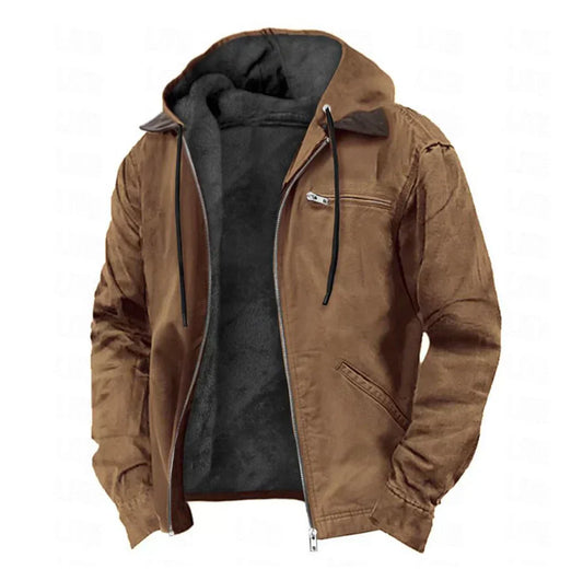Chaqueta con Capucha de Hombre | Forro Polar