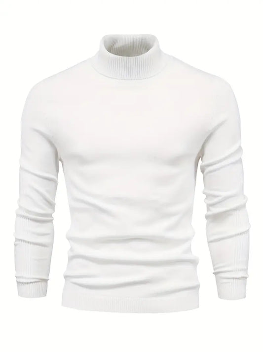 Suéter de Cuello Alto para Hombre | Corte Slim
