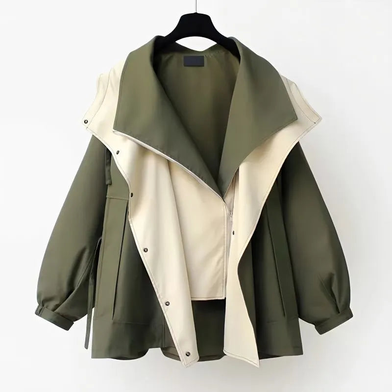 Chaqueta con Capucha de Mujer | Corte Oversize