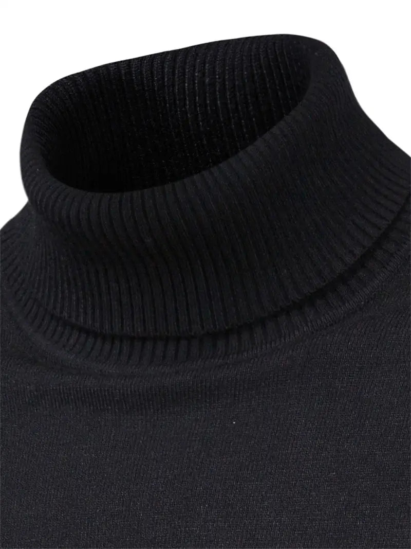 Suéter de Cuello Alto para Hombre | Corte Slim