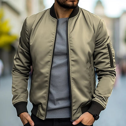 Chaqueta Bomber de Hombre | Bolsillo con Cremallera