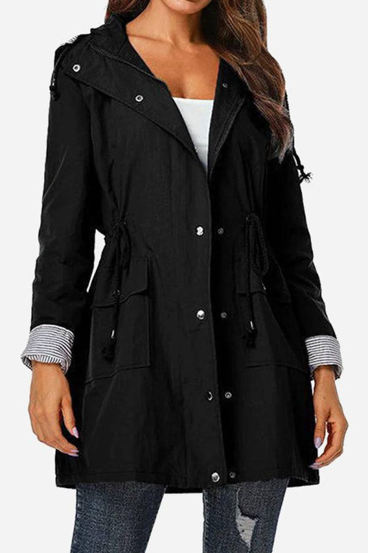 Chaqueta con Capucha de Mujer | Cintura Ajustable