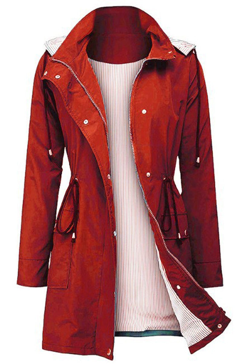 Chaqueta con Capucha de Mujer | Cintura Ajustable