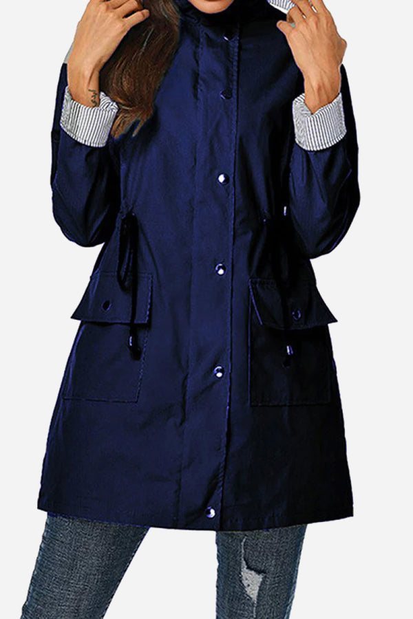 Chaqueta con Capucha de Mujer | Cintura Ajustable