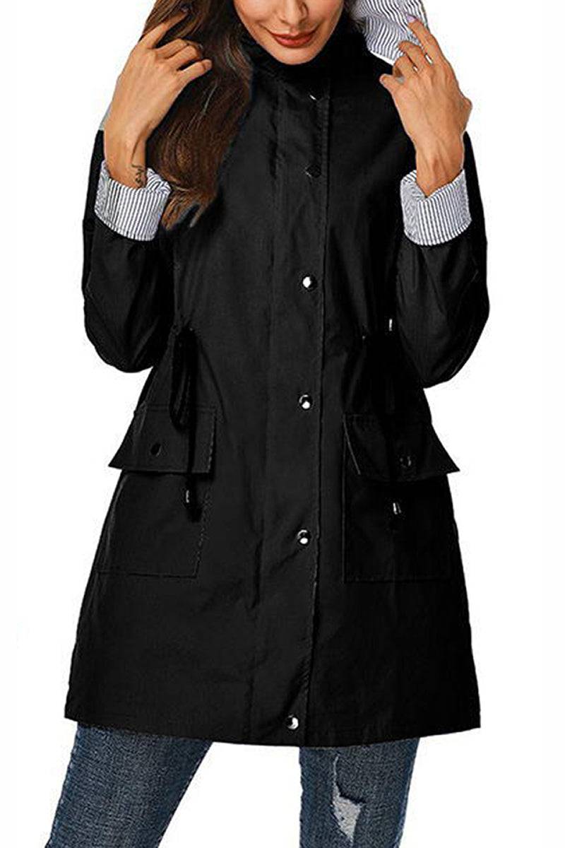 Chaqueta con Capucha de Mujer | Cintura Ajustable