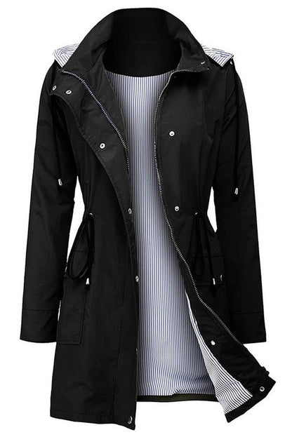 Chaqueta con Capucha de Mujer | Cintura Ajustable