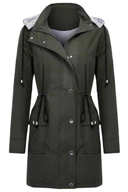 Chaqueta con Capucha de Mujer | Cintura Ajustable