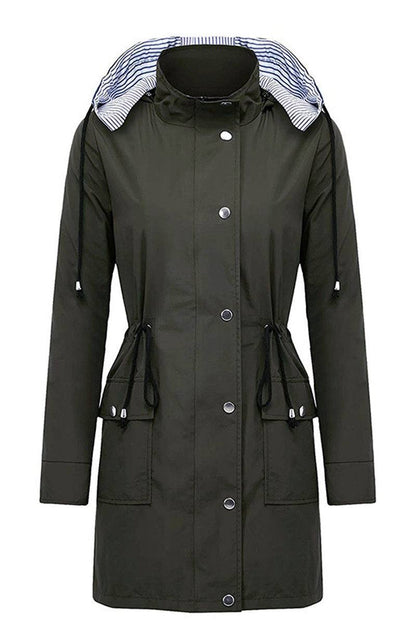 Chaqueta con Capucha de Mujer | Cintura Ajustable
