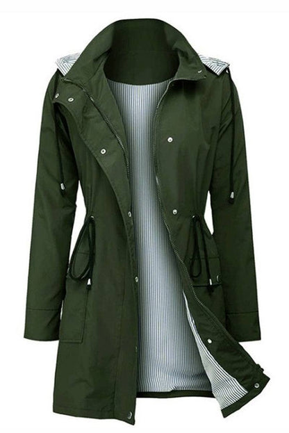 Chaqueta con Capucha de Mujer | Cintura Ajustable