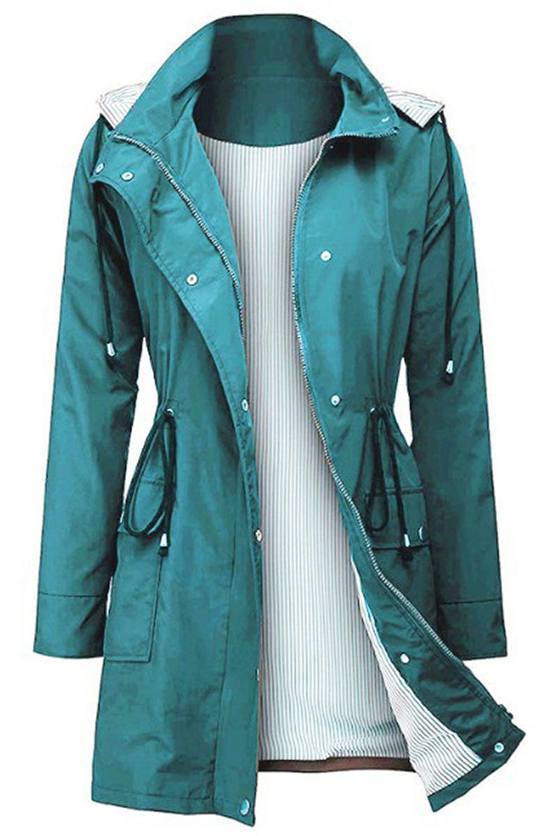 Chaqueta con Capucha de Mujer | Cintura Ajustable