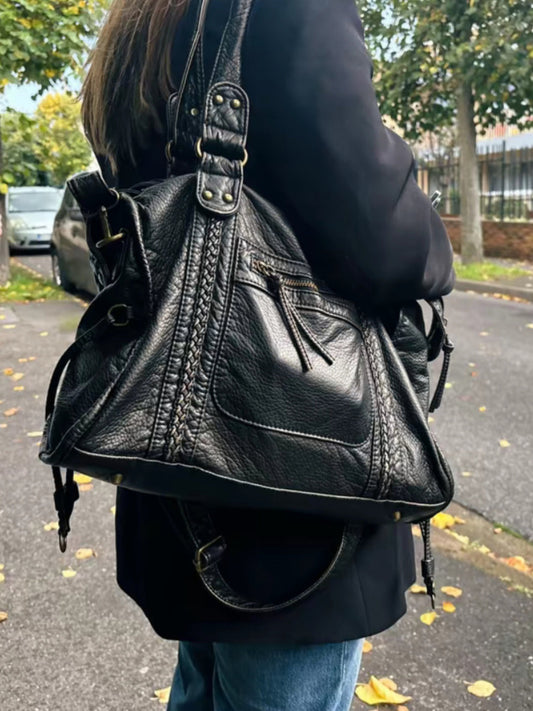 Bolso de Hombro de Mujer | Cremallera Frontal